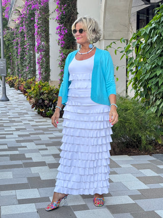 LULU-B WHITE CHA CHA MAXI DRESS