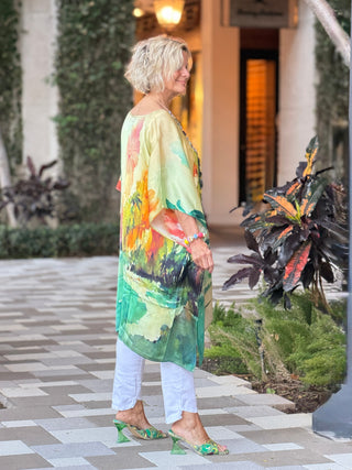 Sunset Palms Modal Kaftan KikiSol