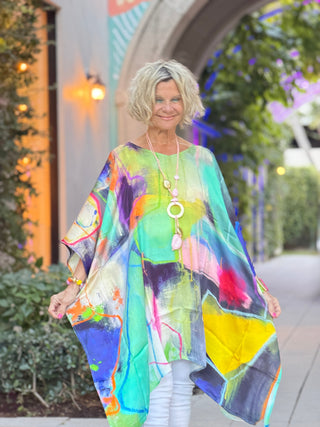 Artisan Bright Abstract Modal Kaftan KikiSol