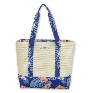 Ivory, Paper Straw/Canvas Shoulder Tote Headwear & Handbag Collections by Sun 'N' Sand