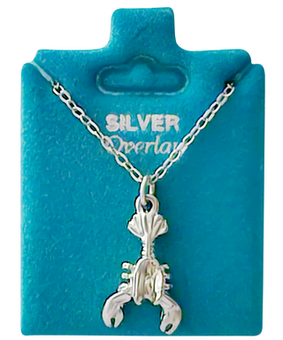 Made In USA Lobster Necklace Available in Gold or Silver