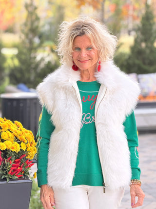 Women's Merry And Bright Embellished Christmas Sweater Cathys Place