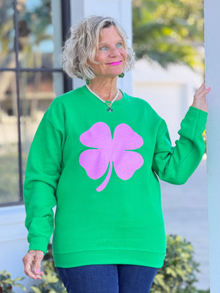 Glitter St. Pattys Day Sweatshirt - Womens St. Patricks Day Cathys Place