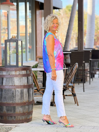 COLOR WAVES OF FASHION TANK ETHYL JEANS
