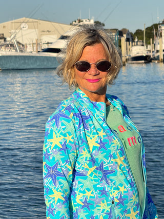 LULU-B MINT BEACH TIME SWEATER