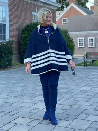 BAR HARBOR NAVY ZIP CAPE