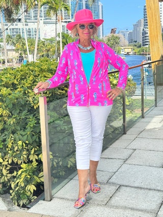 LULU B SEAHORSE BAY FULL ZIPPER JACKET