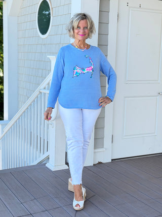 BEACH CLUB PERRI CAPE COD MAP SWEATER LULU-B