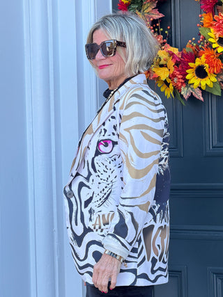 One Size Fierce Panther Print Blazer PREORDER SHIPS OCTOBER 31 Cathys Place