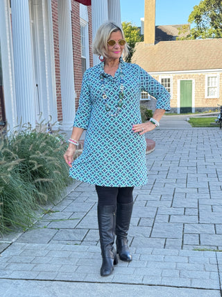 Lulu B Bay Club Ruffle Sleeve Dress