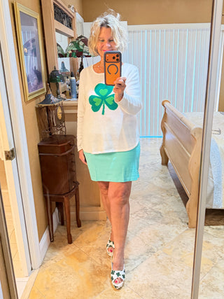 LULU-B CLEAR TURQ SKORT LULU b