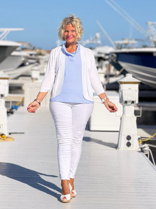 NAUTICAL PERRI STRIPED JACKET LULU-B