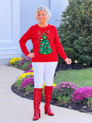 TREE Tree Embellished Christmas Sweater Cathys Place