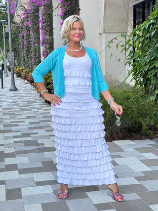 LULU-B WHITE CHA CHA MAXI DRESS