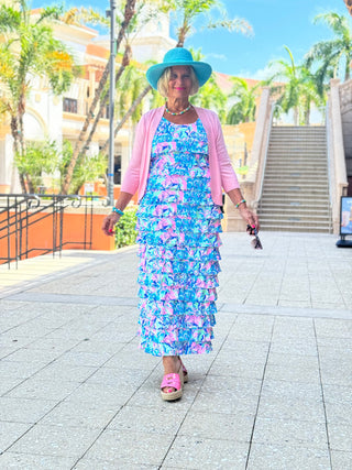 SPLASH OF PINK CHA CHA MAXI DRESS