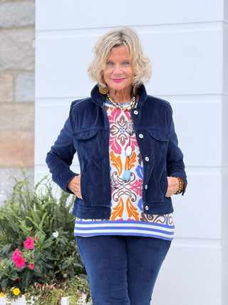Women's Tipped Floral Lightweight Sweater Cathys Place