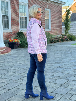 LULU-B AUBRY PINK SHORT PUFFER VEST