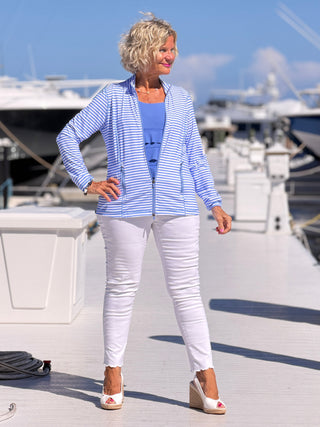 NAUTICAL PERRI STRIPED JACKET LULU-B