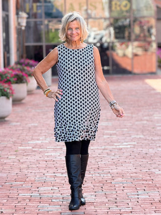 LULU B BOCA CHIC SHIFT RUFFLE DRESS Cathys Place
