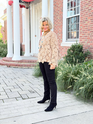 AUTUMN STYLE STYLING  CROCHET TOP Cathys Place