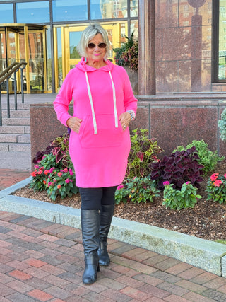 Lulu b  kangaroo Hot Pink Scuba Dress