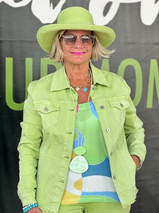 Ethyl Denim Lime Dream Jacket - Love