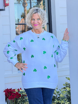 St Patricks Day Glitter weatshirt/Irish Sweatshirt Cathys Place