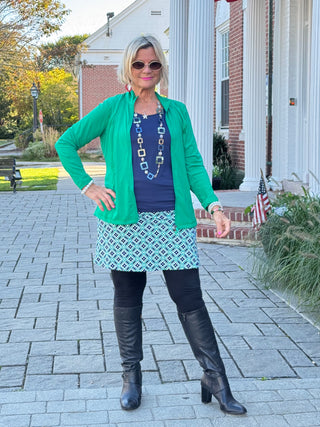 Lulu B Full Emerald Green Zipper Jacket LULU-B