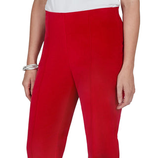 Women's Stretch Velvet Front Seam Pull-On Ankle Pant Cathys Place