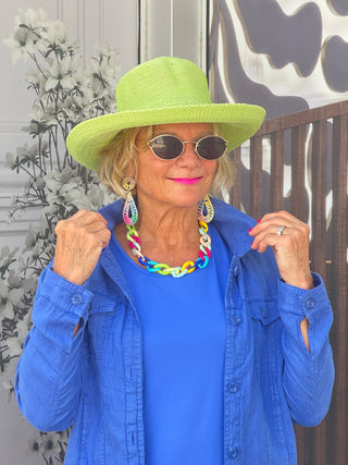 KEY WEST BLU LINEN JACKET
