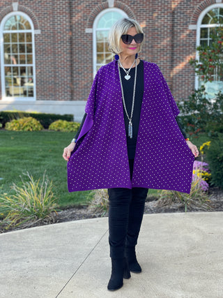 PURPLE BLING CAPE