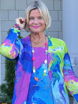 RIVER CRUISE BLUE CARDIGAN
