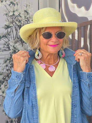 LULU-B CHAMBRAY BLUE LINEN JACKET