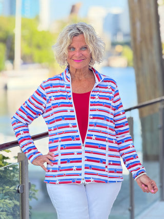 LULU B STARS FULL ZIPPER JACKET LULU-B