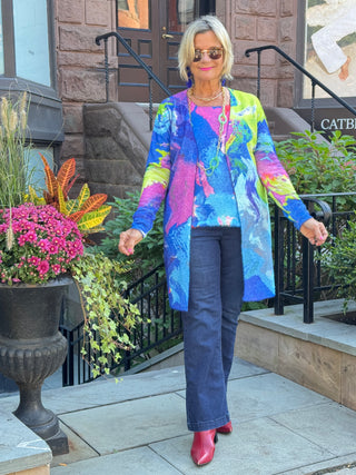 RIVER CRUISE BLUE CARDIGAN