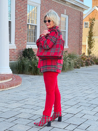 Red, Green, Blue & Yellow Plaid Jacket Cathys Place
