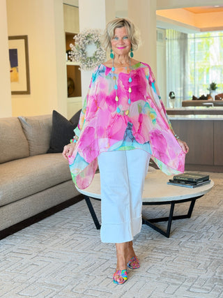 Sofia Zing Silk Kaftan Cathys Place