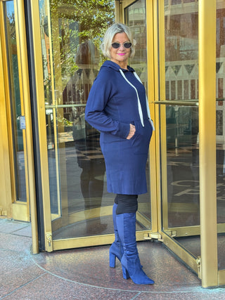 Lulu b kangaroo Navy scuba dress