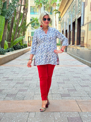 HOLIDAY WINTER WHITE TUNIC