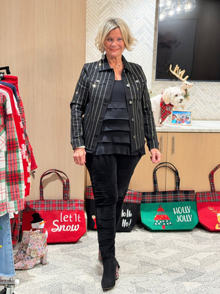 THE STARDUST BLACK JACKET ETHYL JEANS