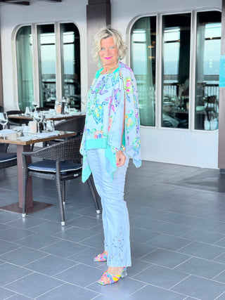 TROPICAL TURTLE SEVEN WAY SCARF CATHYS RESORTWEAR