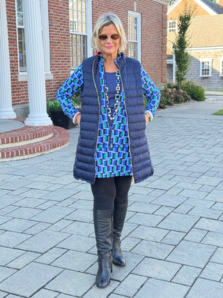 Lulu B Seaport Geo Full Zipper Jacket LULU-B