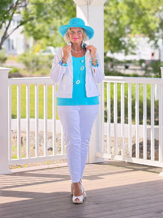 CAPE COD BREEZE LINEN JACKET TANGO MANGO