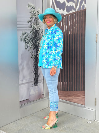 LULU-B CLEAR DENIM MULTI PANT