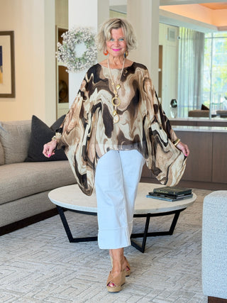 TRAVELING  STYLE SILK TOP Cathys Place