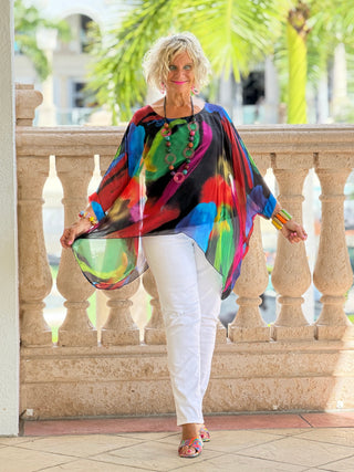 SOPHIA BLACK BURNOUT TOP Cathys Place