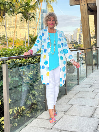 AQUA DOT CARDIGAN