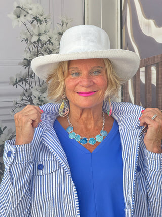 KEY WEST BLU SEERSUCKER  JACKET