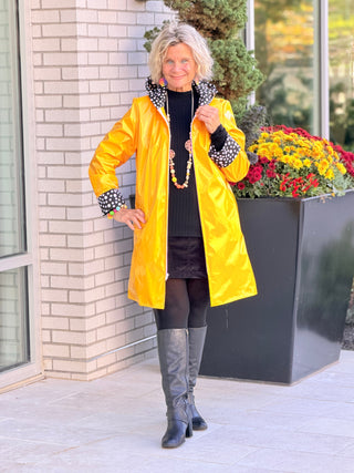 YELLOW POKA DOT POSH RAINCOAT Cathys Place