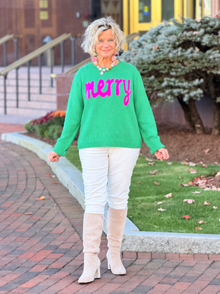 Mint Green Merry Sweater Cathys Place